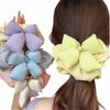 Large Elastic Elastic Fabric Hair Ties Bowknot Hair Scrunchies  High Aesthetic Value