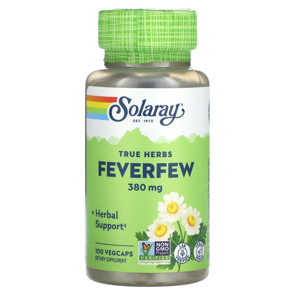 True Herbs, Feverfew, 380Mg, 100 Veggie Caps