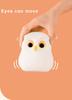 Portable USB Rechargeable Modern LED Night Light Cute Owl Acrylic Design Warm White RGB Sensor Control Touch Mode Changeable