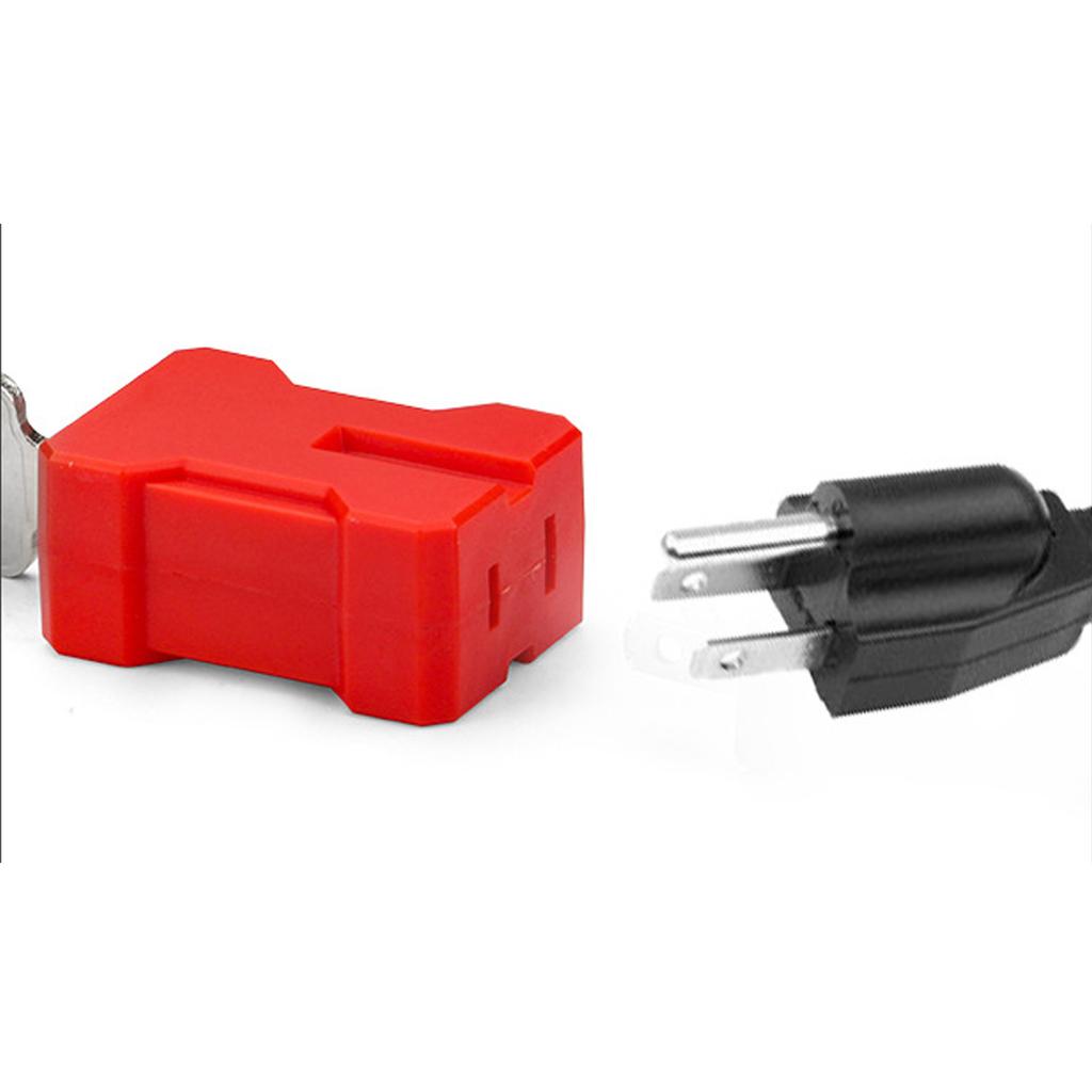 Electrical Safety Lock Energy Isolation Locking Plug Shutdown Lockout Device for 2 and 3 Prong Plugs