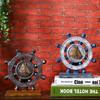 Mediterranean Retro Ocean Sailboat Rudder Compass Display Props Home Restaurant Bar Decoration Ornaments