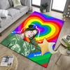 Bi-llie green Artwork Office Rug Chair Mat, Game Carpet, Suitable for Front Door, Bedroom, Living Room, Desk, Holiday Gift