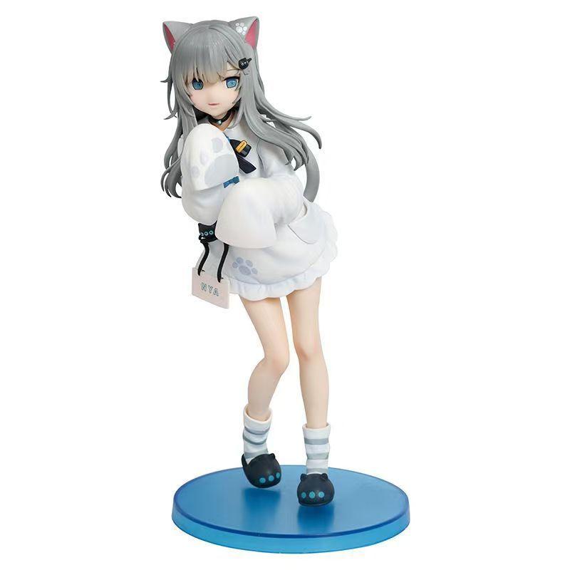 21cm Virtual Idol Nachoneko Cat Girl Figure Animation Model Toys Gifts Collection Desktop Decoration PVC Birthday Gift Toy