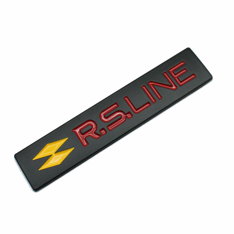 3D Metal Trunk Body Badge for Car Emblem Stickers for Renault RS Line Captur Duster Megane 2 3 Clio Logan Laguna 2 Scenic 2 Koleos