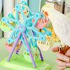 Parrots Feeding Toy Colorful Ferris Wheel Food Container Training Supplies Ferris Wheel Shape Toy Colorful Cups