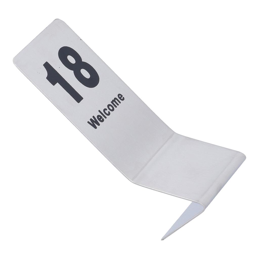 10PCS Table Number Cards Stainless Steel DoubleSided Digital Sign Seat Card 1120 Number