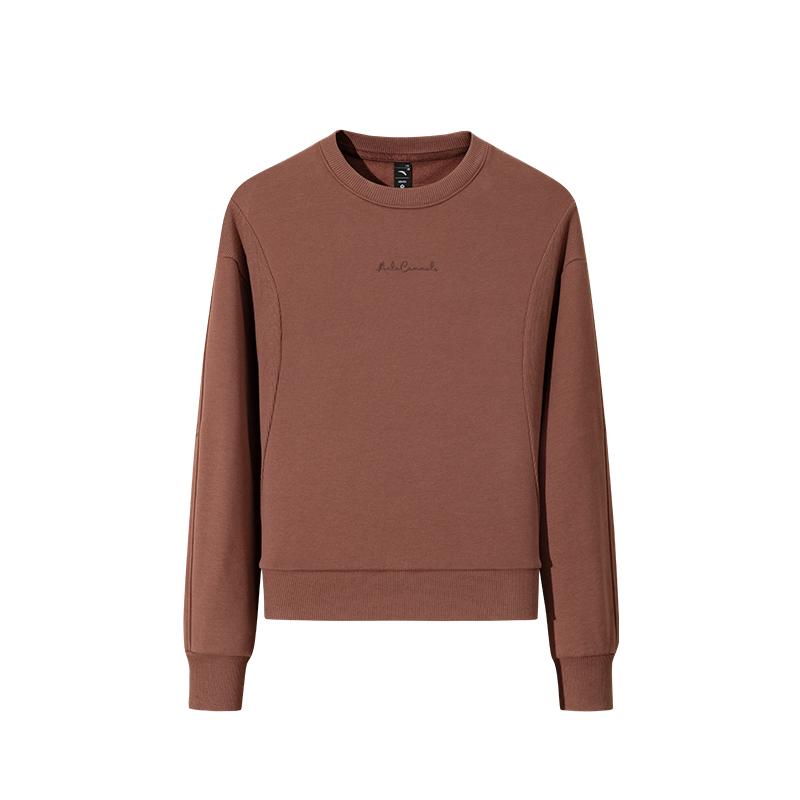 Anta Training Series Round Neck Soft Breathable Versatile Loose Sweatshirt Women sweatshirt 162547709N-1