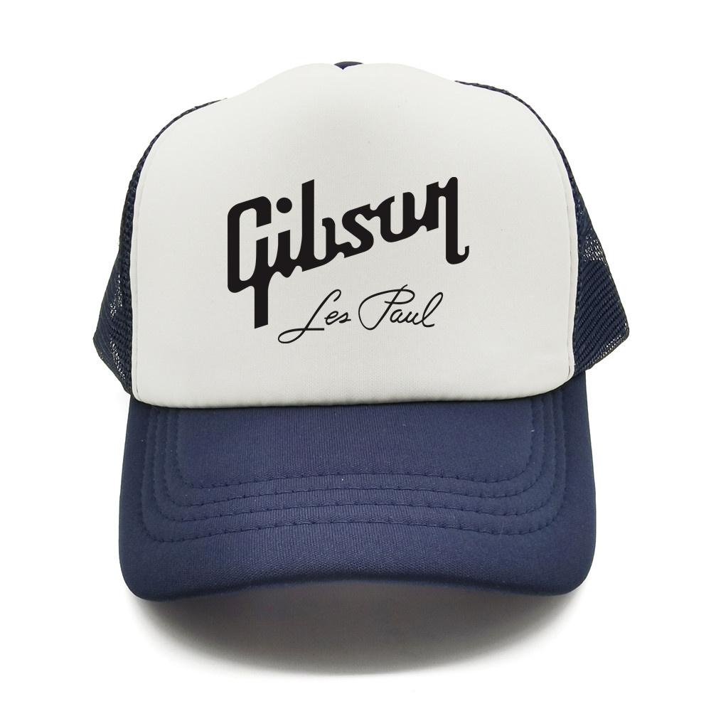Gibson Les Paul Trucker Cap Unisex Cool Guitar Gibson Hat Baseball Cap Cool Summer Unisex Mesh Net Caps MZ