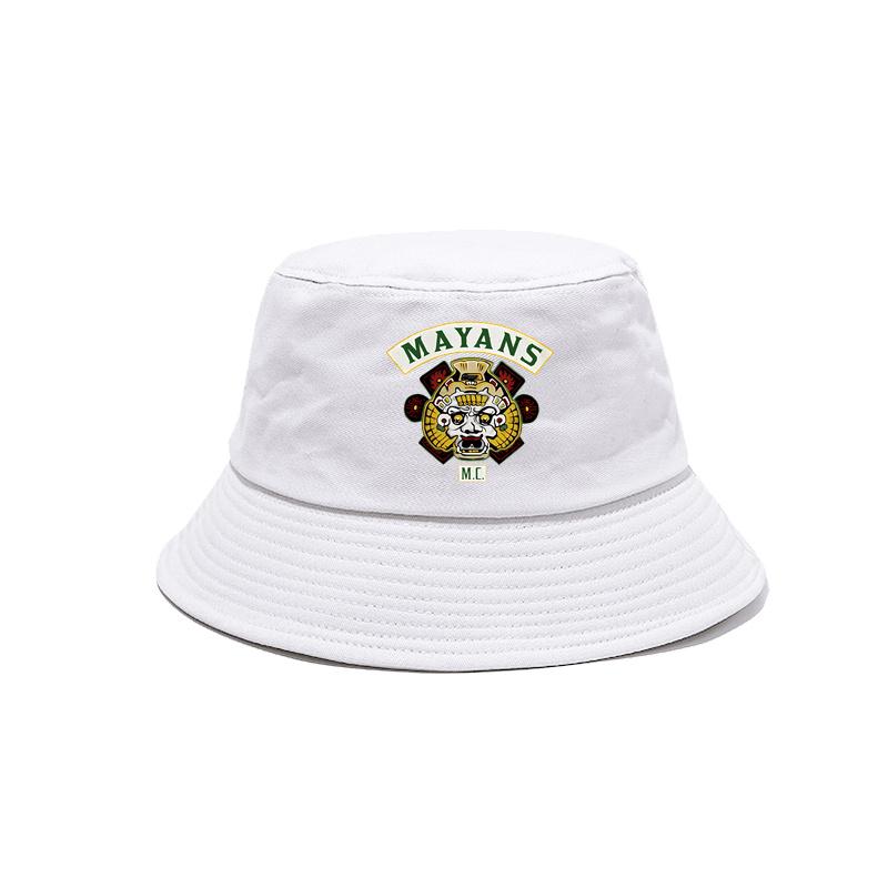 Mayans MC Bucket Hats New Outdoor Cotton Mayans MC Panama Hat Summer Cool Sun Caps Bob Hat One Size