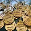 10Pcs Christmas Xmas Tree Hanging Pendant Christianity Wood Tree Decoration  Winter Home Decor