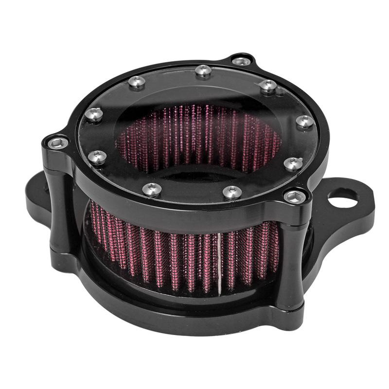 Motorcycle Black CNC Air Cleaner Intake System Filter Kit For Harley Sportster Iron XL 883 1200 72 48 1988-2022