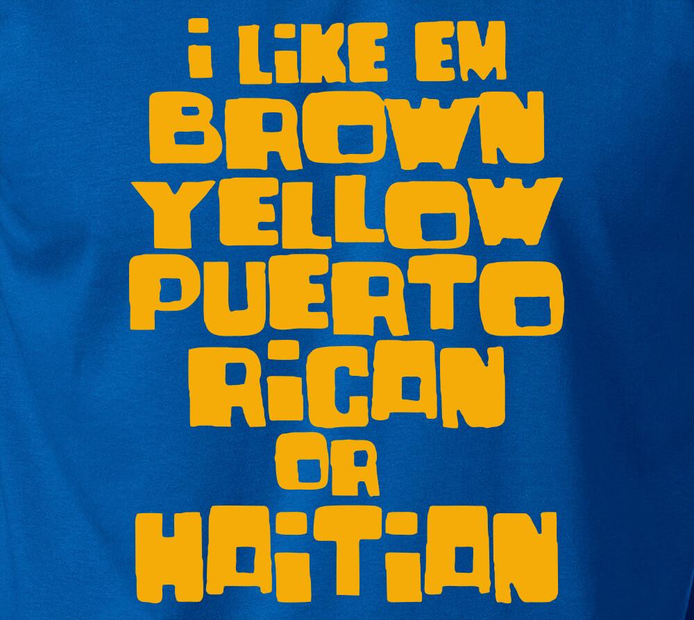 I LIKE EM BROWN YELLOW HAITIAN   Electric Relaxation Lyrics Tee Unisex T-Shirt XL