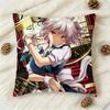 Anime The TTouhou Doublesided Printed Square Decorative Cushion Cover for Sofa Living Room Home Decor