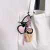 Bag Charm Cute Helmet, Bear Pendant, Bag Accessory, Motorcycle Bear Doll, , Small Pendant