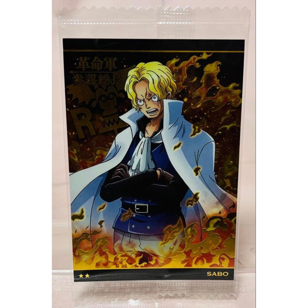 Used New, unopened, One Piece Wafer Card, One Piece, Sabo, R, No. 6.08