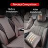 For Mitsubishi Car Leather Headrest Neck Support Seat Waist Cushion Pillow Auto Accessories Outlander Pajero Sport Lancer EX ASX RP4