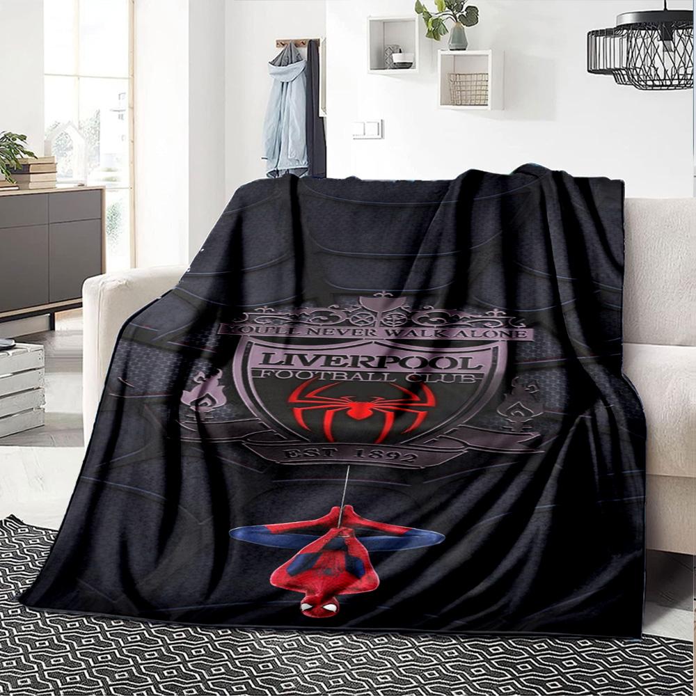 Liverpool Blanket Warmthful Decor Perfect for Office Chair Couch Four Seasons Universal Modern Perfect Gift for Relatives and Friends