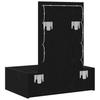 Makeup Table with Storage Black 60 x 40 x 70 cm Particleboard