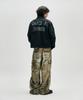 NOT4NERD Dirty Washed Parachute Cargo Denim Pants - Beige