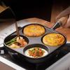 ZISIZ Cast Iron 7-Hole Egg Frying Pan