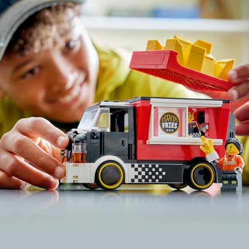 LEGO City French Fry Truck Toy - Birthday Present, Building Blocks, Educational Toy for Boys and Girls, Ages 5, 6, 7, 8, Vehicle, Car, Miniature Car,