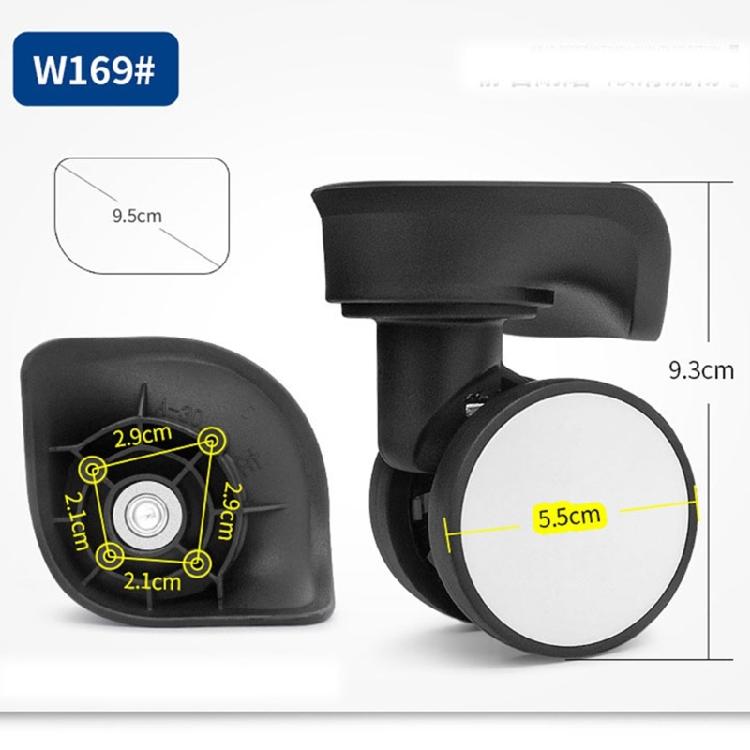 1 Pair Trolley Case Wheels Replacement Luggage Swivels Accessories for Travel