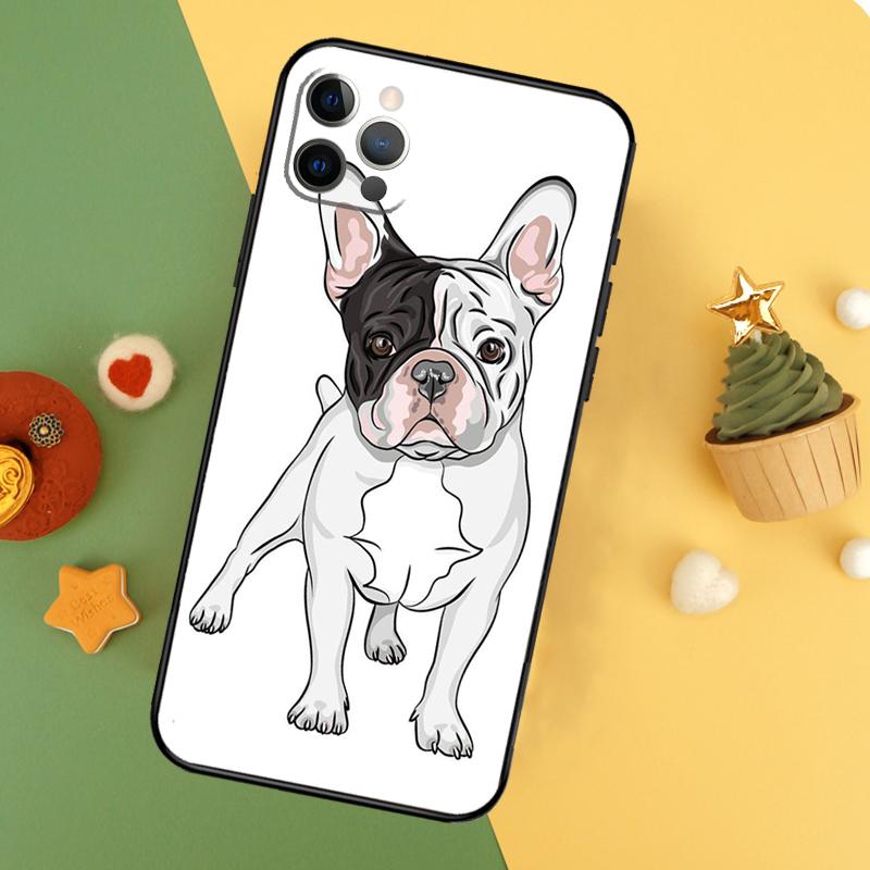 French Bulldog Dog Phone Case For iPhone 17 16 16E 15 14 12 11 13 Pro Max 12 13 Mini 17Air Shockproof Cover