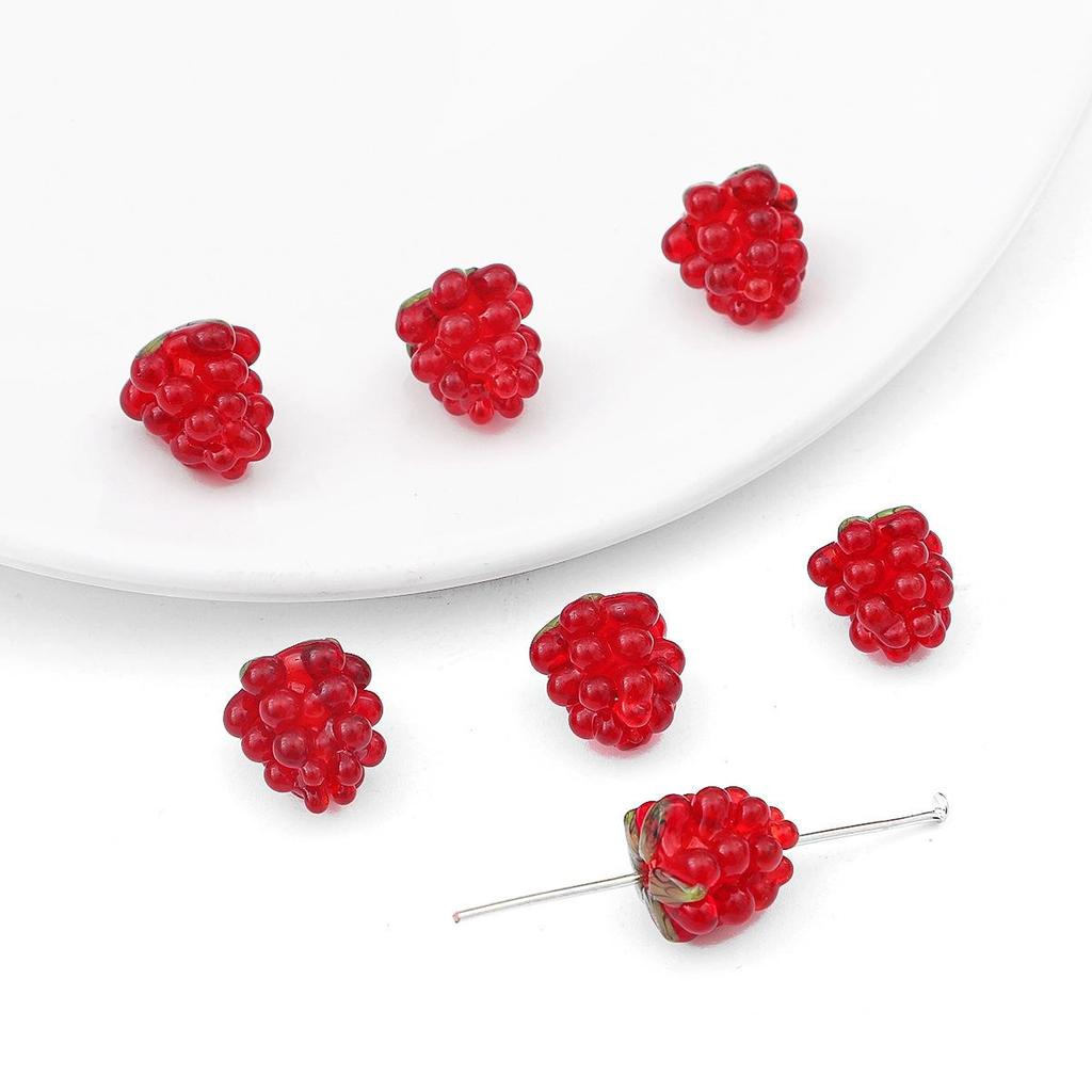 Mini Ciondolo Uva in Vetro Ceco per Bigiotteria Fai da Te – Perfetto per Collane, Braccialetti, Fermacapelli e Ornamenti