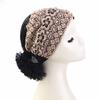 Casual Lace Embroidered Turban Hat Floral Beaded Ready To Wear Muslim Chemo Cap Vintage Lace Pearl Lace Bonnet Female