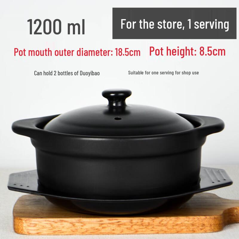 High-Temperature Clay Stew Pot