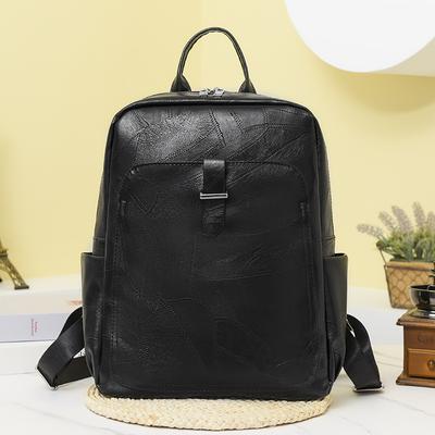 New Soft Leather Large Capacity Women's Backpack Korean Version Versatile Business Commuter Computer Travel Bag
