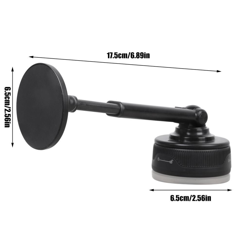 One Hand Quick Install Car Phone Suction Cup Mount Rack Holder Featuring Strong Magnetic Suction for Convenient Driving