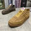 New Leather Breathable Shoes Retro Casual Shoes Platform Sole Lightweight Low Top Board Shoes Xs