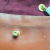 [Gebraucht] Parker 18 Nieten Kamelienblüten-Ketten-Klappe Schultertasche Beschichtetes Canvas und Kalbsleder Crossbody-Tasche Klein - Sehr Gut #MIBDDK
