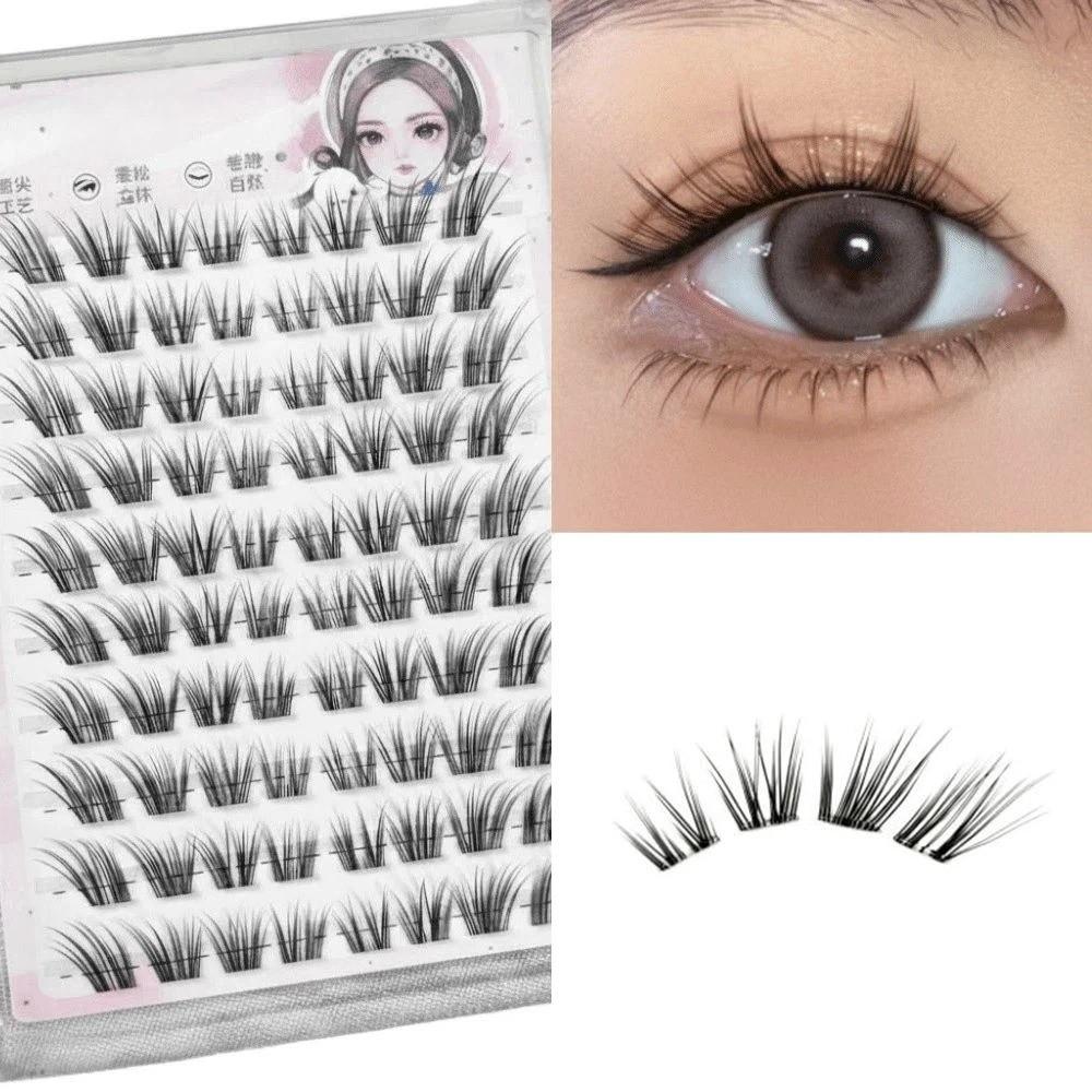 New Chinese style False Eyelashes Full Strip Fake Eyelash 3D Faux Mink Lash  Eye Lash Extension