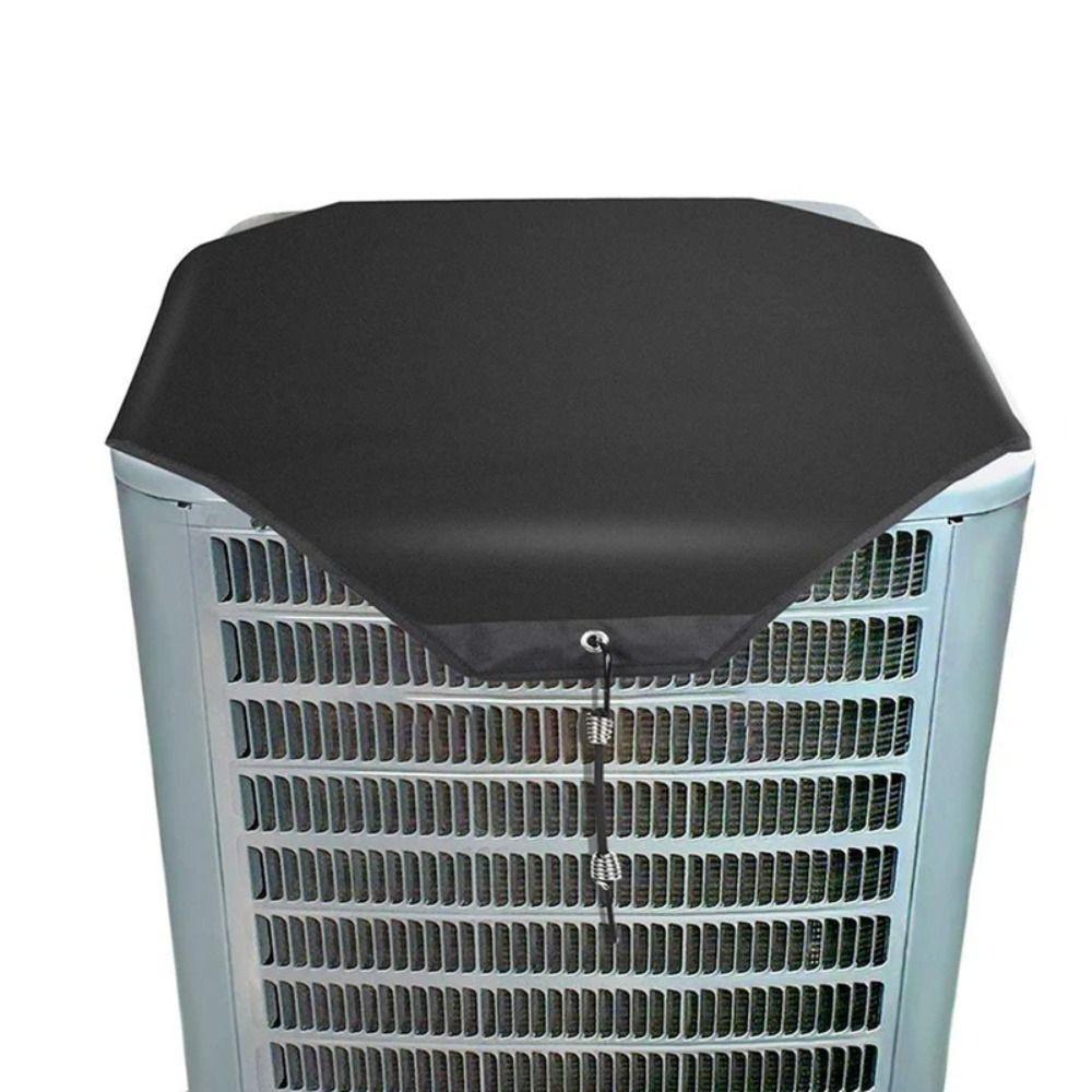 

Square Outdoor Air Conditioning Cover Waterproof Central Ac Cover Outdoor Unit Dust Cover School 66*66cm-Mesh