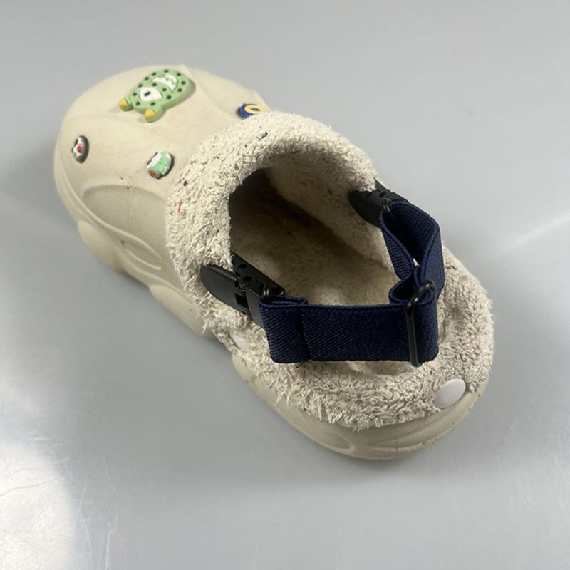 Flexibles wiederverwendbares Kunststoff-Befestigungsband mit elastischen Riemen für verstellbare Stabilität an jedem Hausschuh 4 Stück