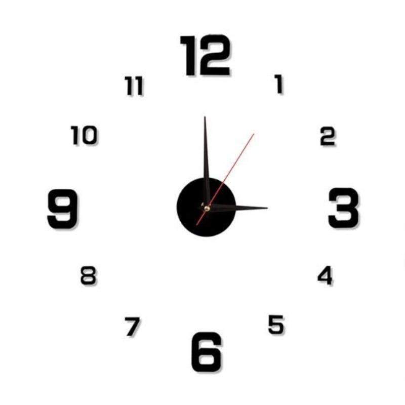 Excellent Silent Decorative Home Decor Modern Night Light Needle Ticking Clock for Living Room Acrylic