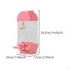 Automatic Bird Feeder Food Container Anti Splashing Hanging Feeding Station Parrot Dispenser