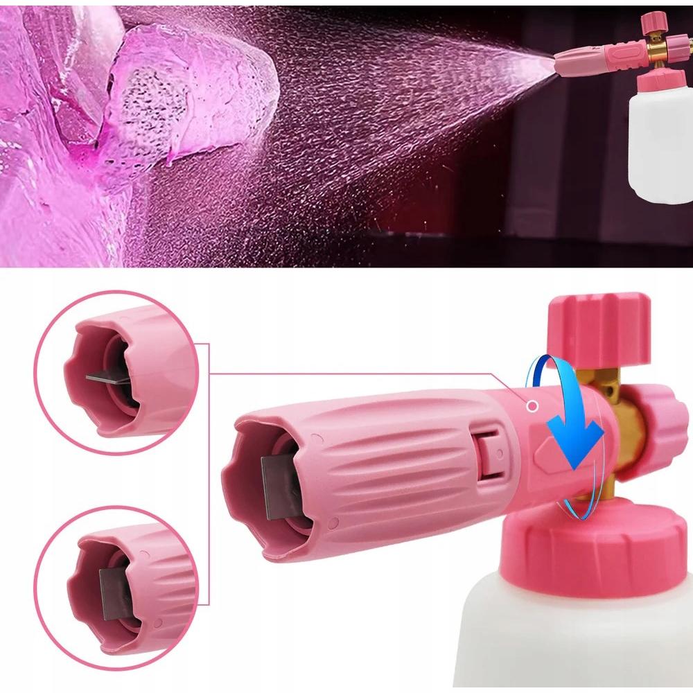Foam washer 1L transparent brass nozzle 1.2mm R-02