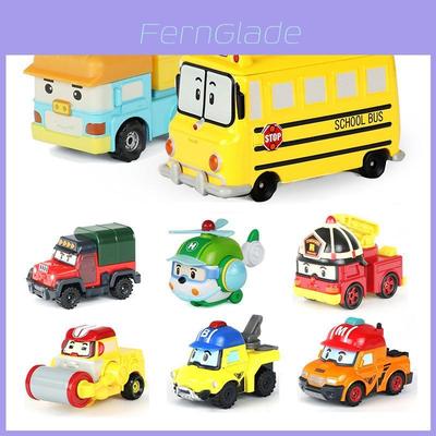 Neu 19 Stile Robocar Poli Mini Fahrzeug Auto Und Bus Spielzeug Südkorea Kinder Geschenk