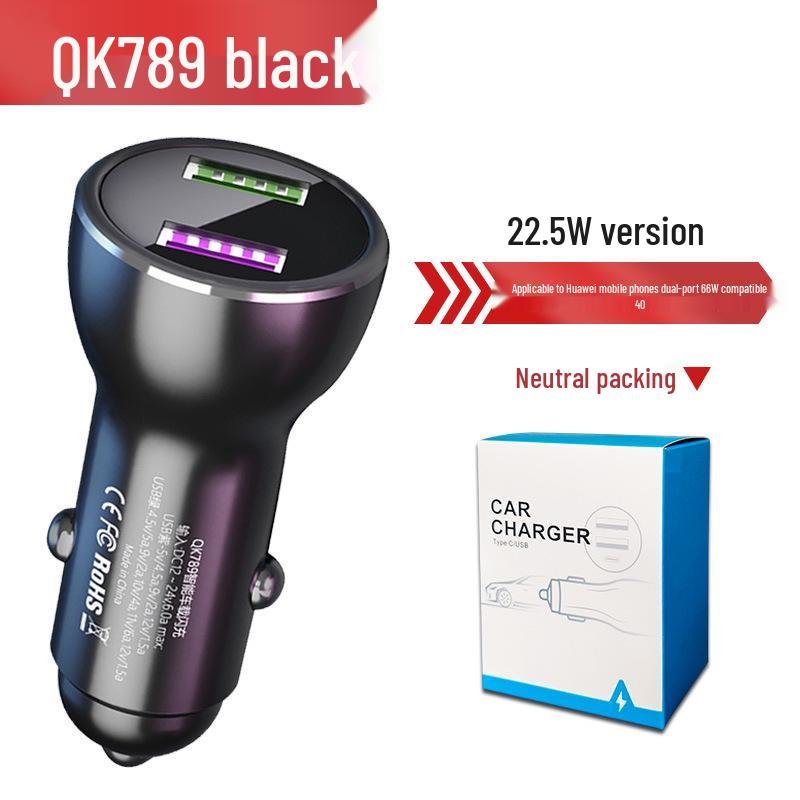 Crucial 65W/40W Car Charger for Huawei & OPPO VOOC Flash Charge