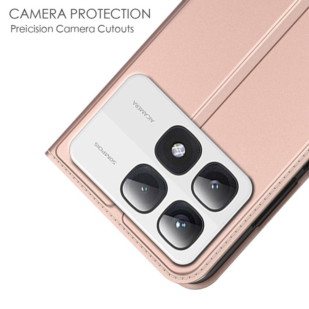 For Xiaomi 14T Case PU Leather Phone Cover with Card Holder Stand Magnetic Closure