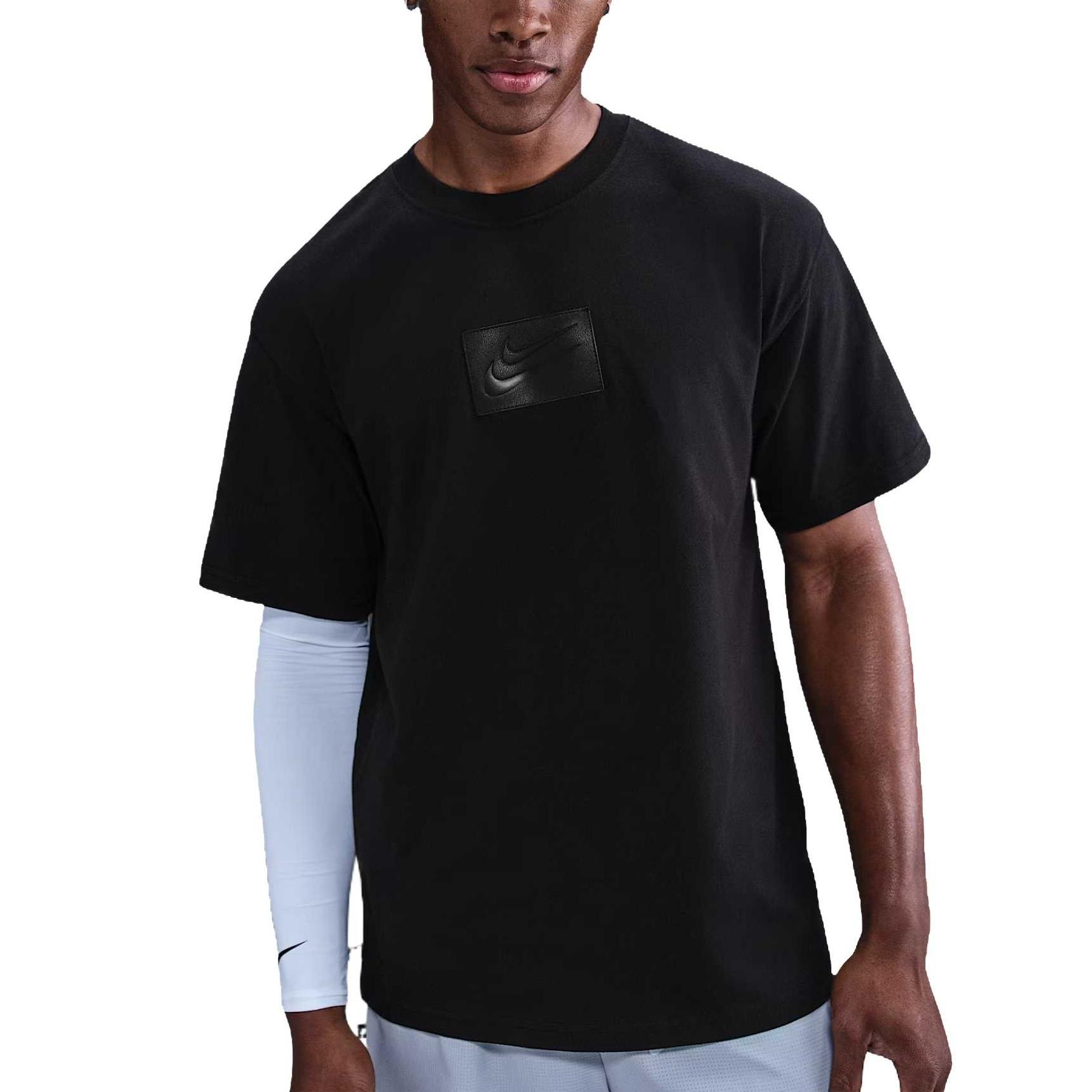 Nike Max90 T Shirts Men s Black Crew Neck Moderate Straight Fit HJ3425-010 XL