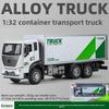 Model Alloy Children Truck Toy With Doors And Inertia Control For Decor Playroom