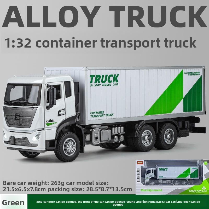 Model Alloy Children Truck Toy With Doors And Inertia Control For Decor Playroom
