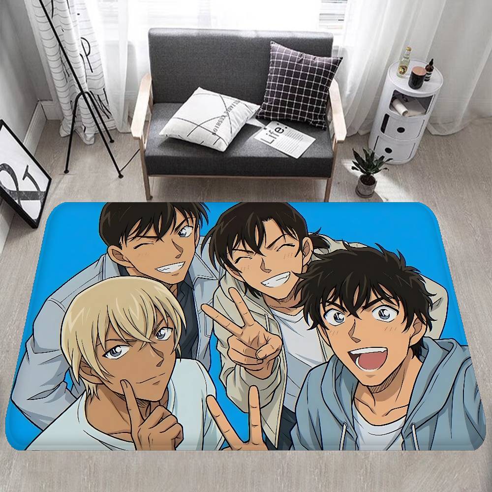 Mystery Detective C-Conan Hallway Carpet INS Style Soft Bedroom Floor House Laundry Room Mat Anti-skid Bedside Area Rugs