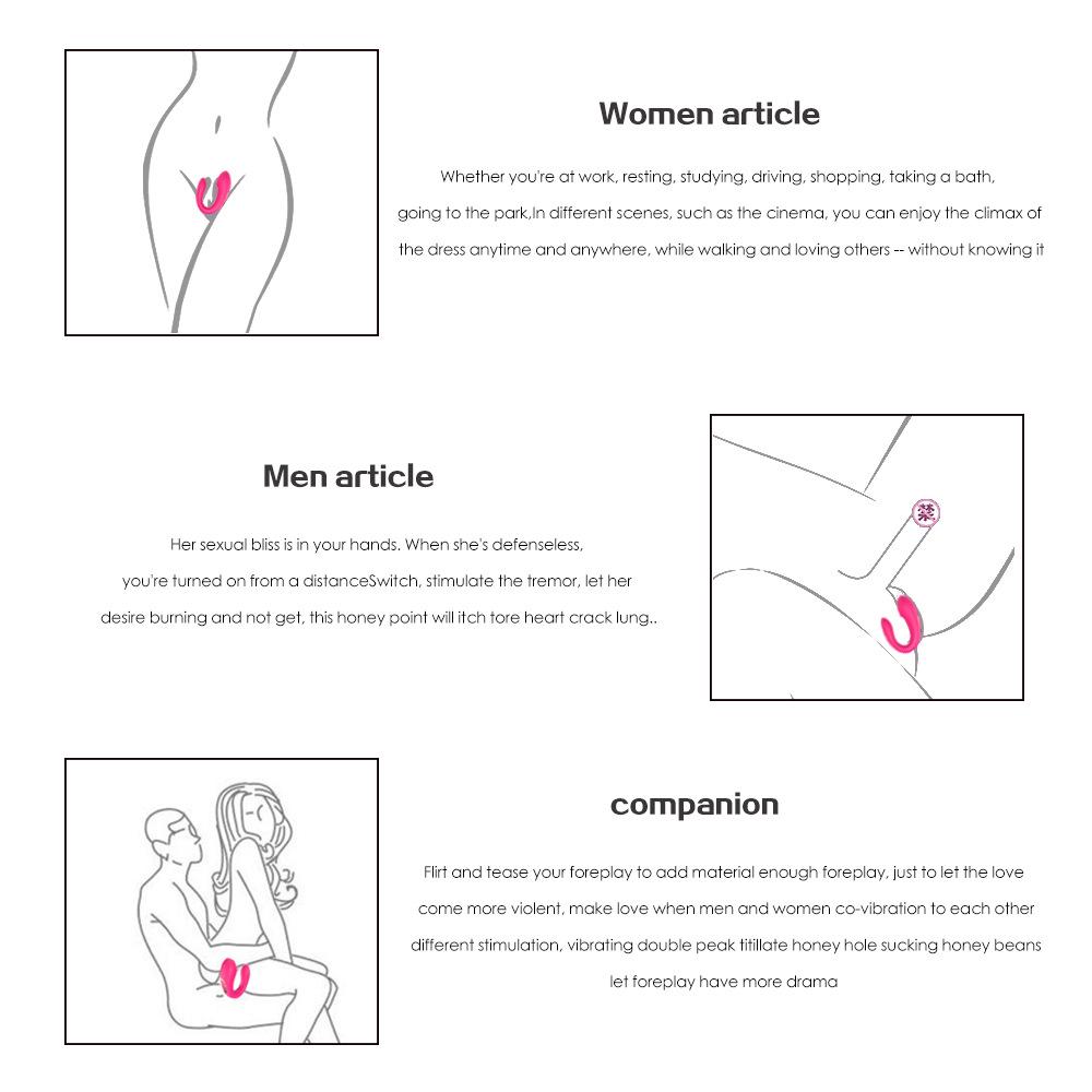 Charging Remote Control Female G-spot Wearable Couples Sharing Masturbation Vibrator Adult Products