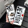 Retro Vintage License Plate Soft Phone Case for iPhone 16 16E 17 Air 15 Pro Max 14 Plus 13 Mini 11 12 7 Black Cover Back Shell