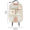 Car anti-kick mat Rear seat anti-dirt mat Cute car rear seat child anti-wear protective mat Car storage bag
